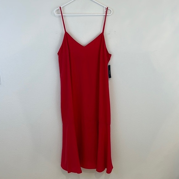 NWT Lulus Lovely Lilies Red Midi Dress - Picture 2 of 13